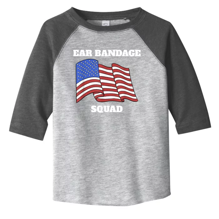 Ear Bandage Squad Patriotic Usa American Toddler Fine Jersey T-Shirt