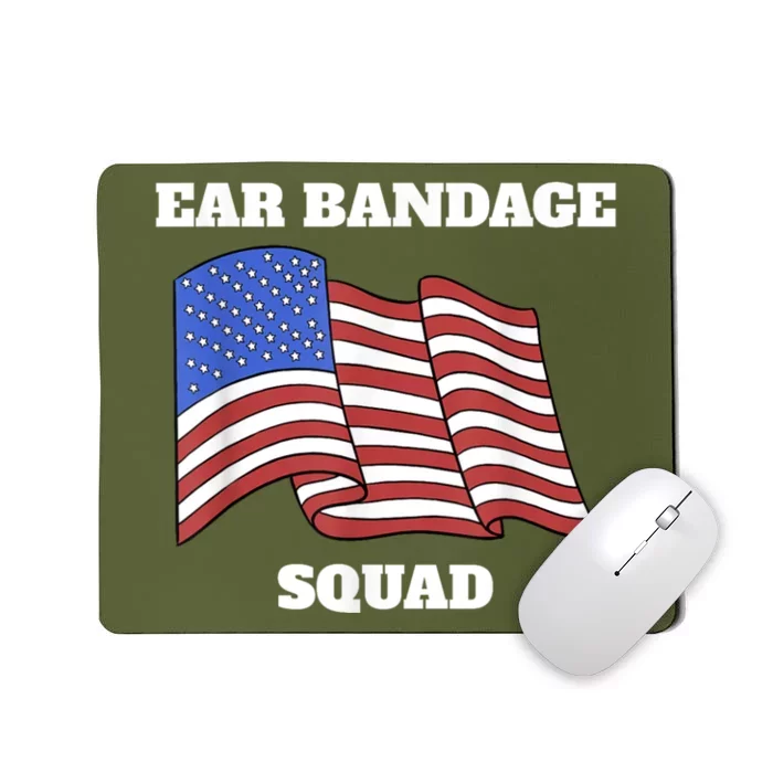 Ear Bandage Squad Patriotic Usa American Mousepad