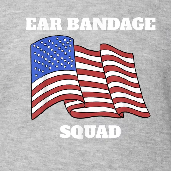 Ear Bandage Squad Patriotic Usa American Toddler Sweatshirt