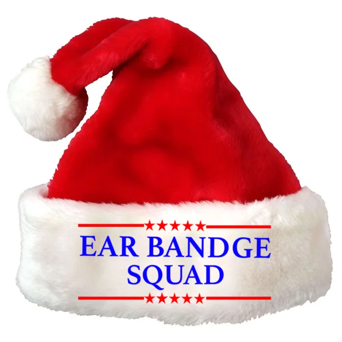 Ear Bandage Squad Patriotic Usa American Premium Christmas Santa Hat