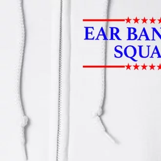 Ear Bandage Squad Patriotic Usa American Full Zip Hoodie