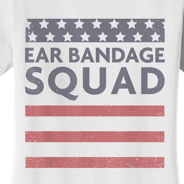 Ear Bandage Squad Patriotic Usa American Women's T-Shirt