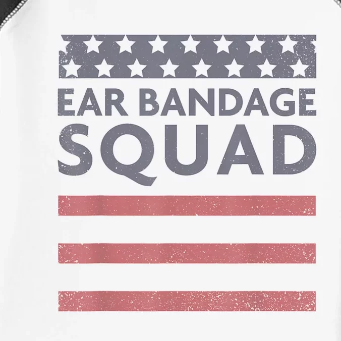 Ear Bandage Squad Patriotic Usa American Infant Baby Jersey Bodysuit