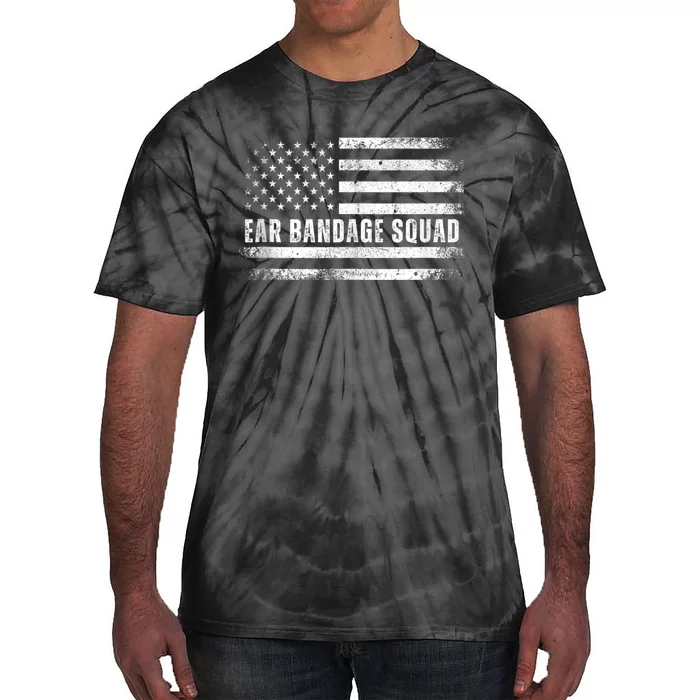 Ear Bandage Squad Patriotic Usa American Tie-Dye T-Shirt