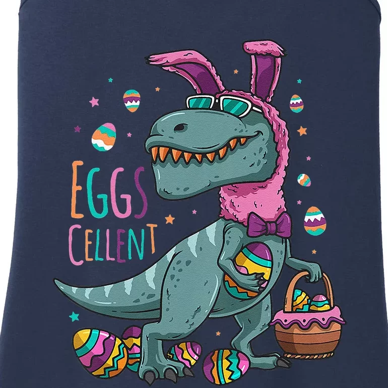 Easter Basket Stuffers T Rex Easter Bunny Eggscellent Easter Ladies Essential Tank