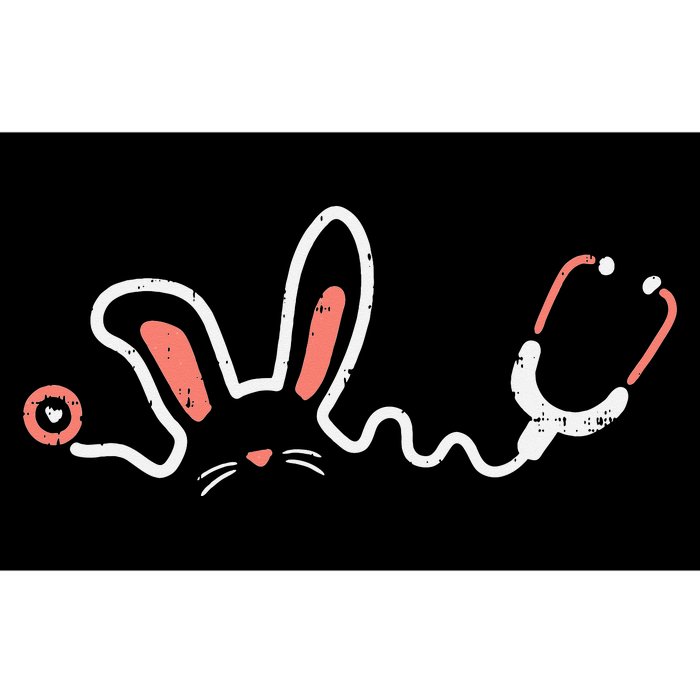 Easter Bunny Stethoscope Nurse Doctor Rabbit Scrub Bumper Sticker