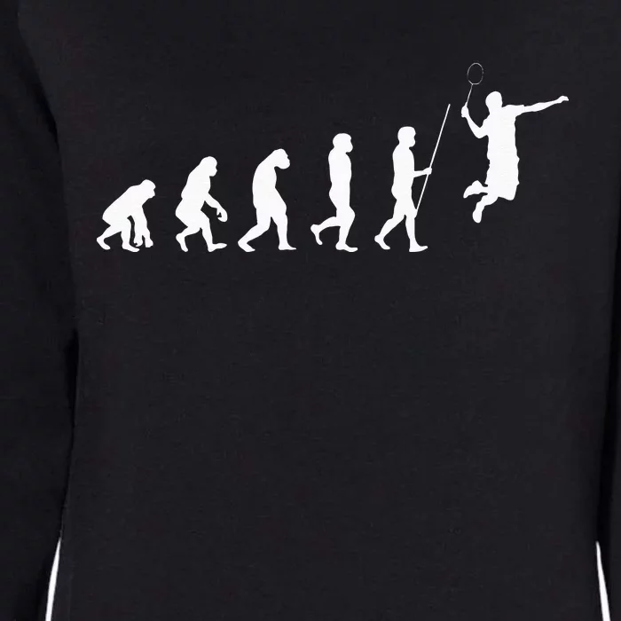 Evolution Badminton Shuttlecock Badminton Player Gift Womens California Wash Sweatshirt