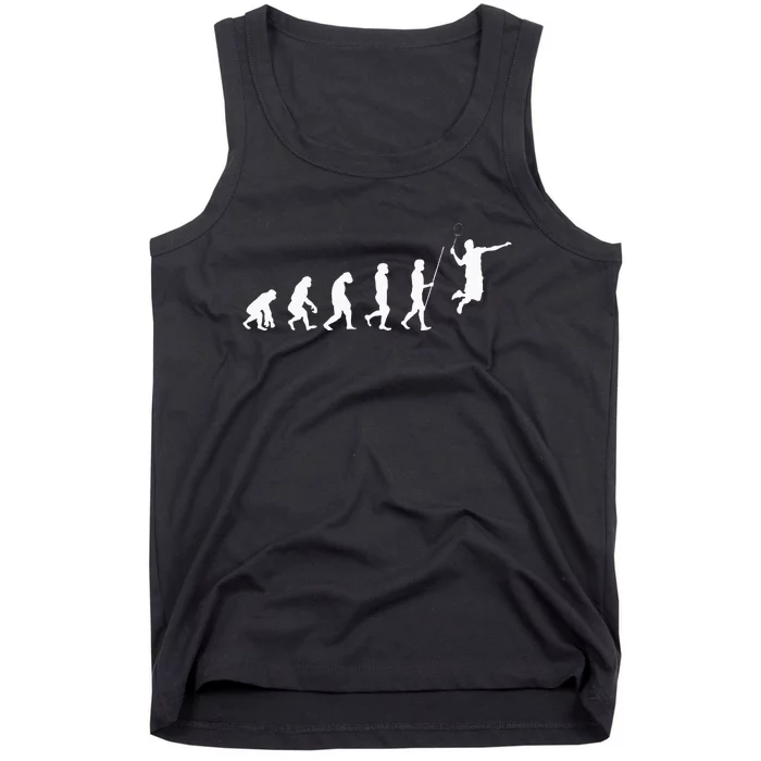 Evolution Badminton Shuttlecock Badminton Player Gift Tank Top