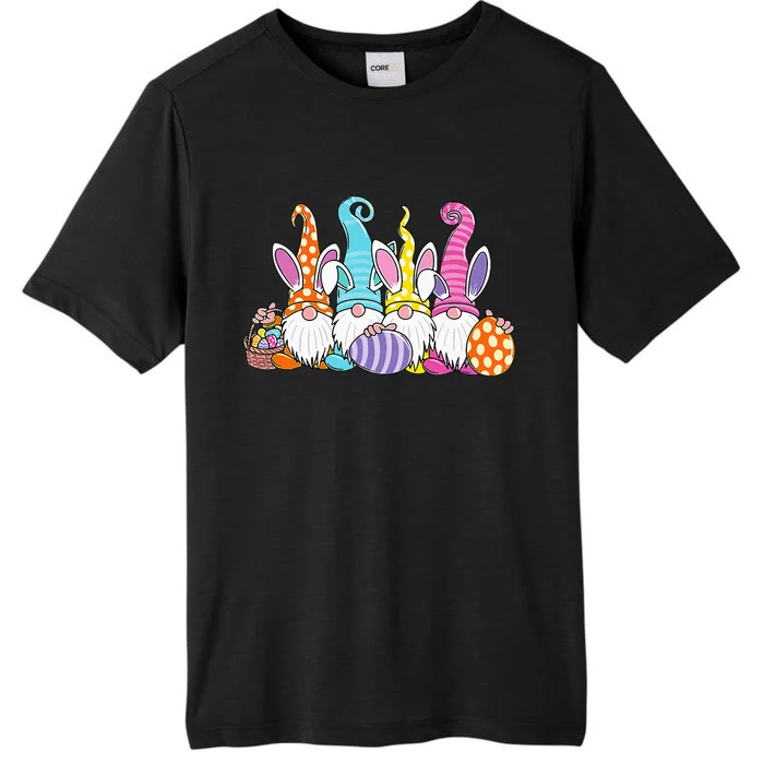 Easter Bunny Spring Gnome Easter Egg Hunting And Basket ChromaSoft Performance T-Shirt