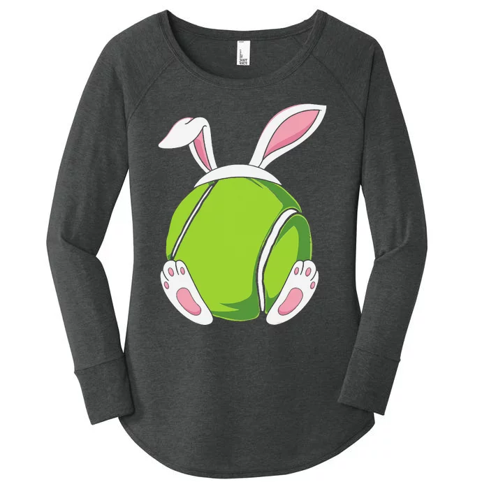 Easter Bunny Tennis - Funny Easter Tennis Rabbit Ears Women's Perfect Tri Tunic Long Sleeve Shirt