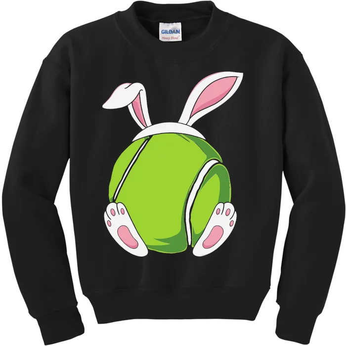 Easter Bunny Tennis - Funny Easter Tennis Rabbit Ears Kids Sweatshirt