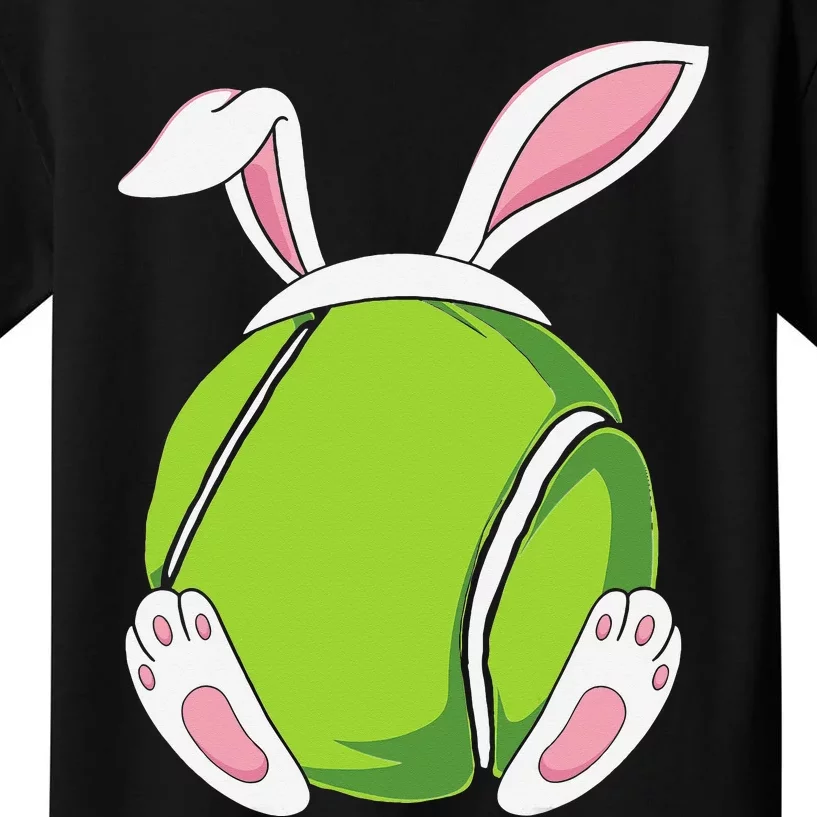 Easter Bunny Tennis - Funny Easter Tennis Rabbit Ears Kids T-Shirt