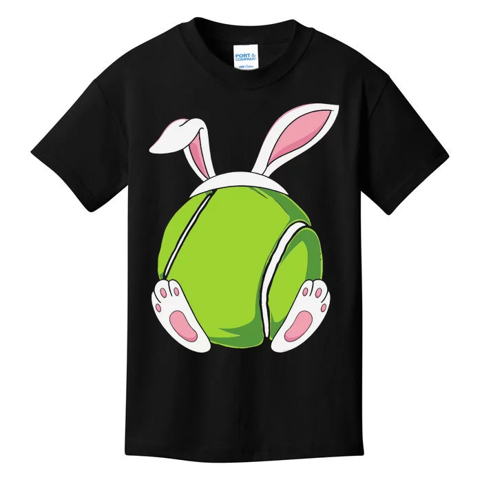 Easter Bunny Tennis - Funny Easter Tennis Rabbit Ears Kids T-Shirt