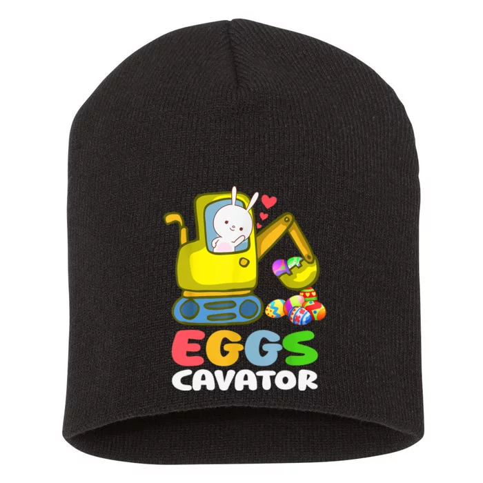 EggsCavator Bunny Toy Excavator, Funny Short Acrylic Beanie