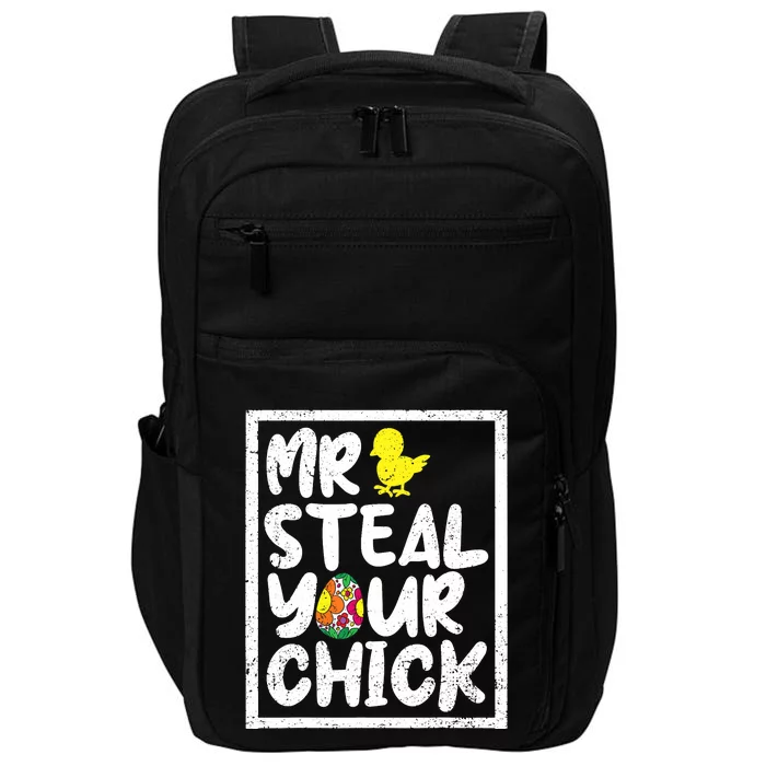 Easter Boy Toddlers Mr Steal Your Chick Funny Spring Humor Impact Tech Backpack