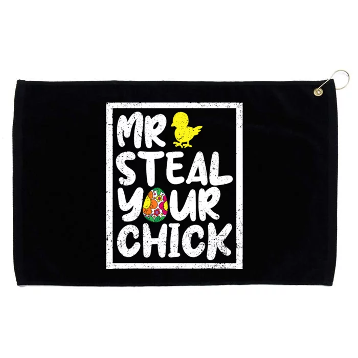 Easter Boy Toddlers Mr Steal Your Chick Funny Spring Humor Grommeted Golf Towel