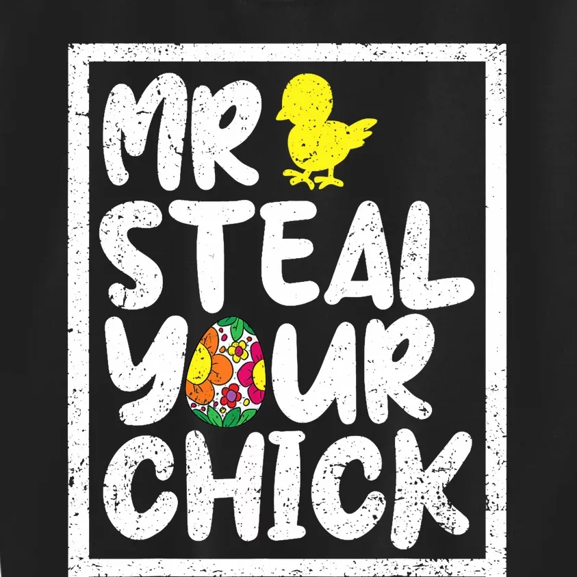 Easter Boy Toddlers Mr Steal Your Chick Funny Spring Humor Kids Sweatshirt