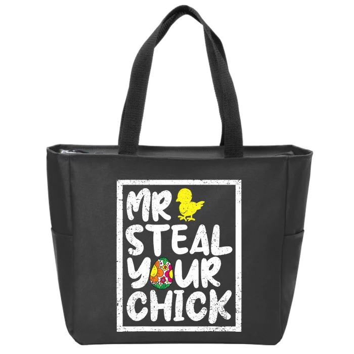 Easter Boy Toddlers Mr Steal Your Chick Funny Spring Humor Zip Tote Bag