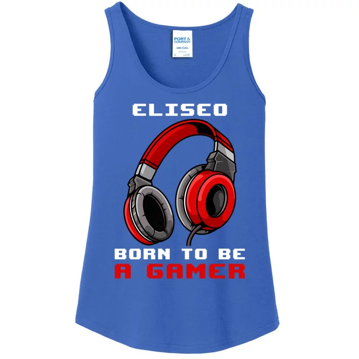 Eliseo Born To Be A Gamer Personalized Gift Ladies Essential Tank