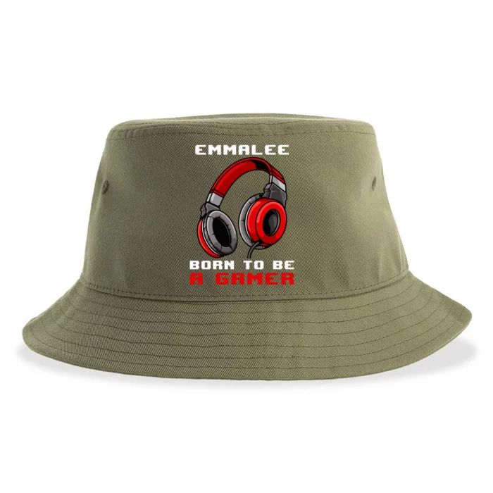 Emmalee Born To Be A Gamer Personalized Gift Sustainable Bucket Hat