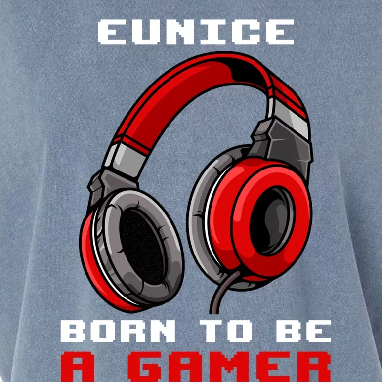 Eunice Born To Be A Gamer Personalized Gift Garment-Dyed Women's Muscle Tee