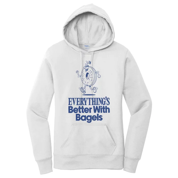 EverythingS Better With Bagels Women's Pullover Hoodie