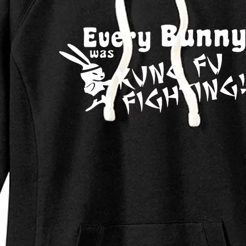 Every Bunny Was Kung Fu Fighting Women's Fleece Hoodie