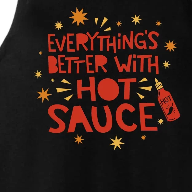 Everything's Better With Hot Sauce Ladies Tri-Blend Wicking Tank