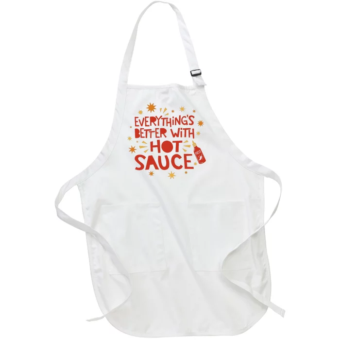 Everything's Better With Hot Sauce Full-Length Apron With Pocket