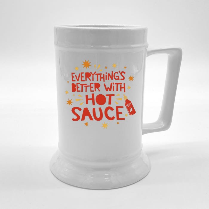 Everything's Better With Hot Sauce Front & Back Beer Stein