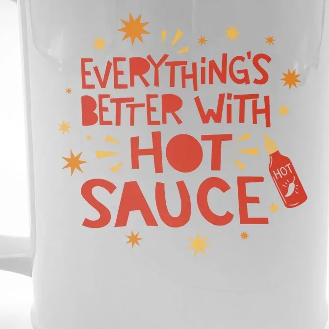 Everything's Better With Hot Sauce Front & Back Beer Stein