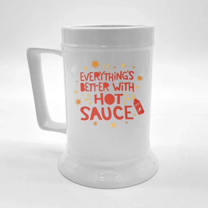 Everything's Better With Hot Sauce Front & Back Beer Stein