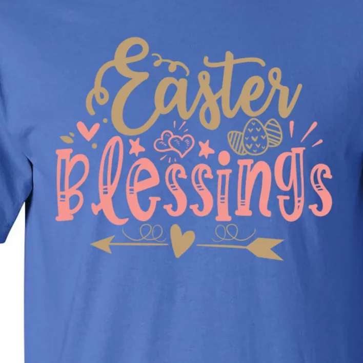 Easter Blessings With Easter Egg Graphic Great Gift Tall T-Shirt