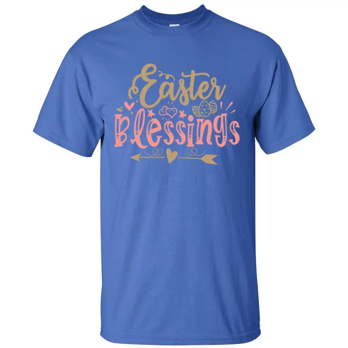 Easter Blessings With Easter Egg Graphic Great Gift Tall T-Shirt