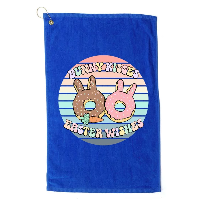 Easter Bunny Wishes Donuts Rabbit Carrot Cute Pastel Gift Platinum Collection Golf Towel