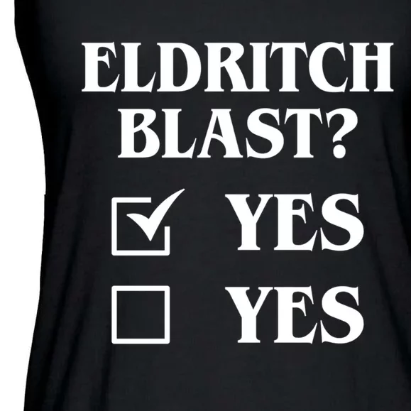 Eldritch Blast Yes Yes Funny Ladies Essential Flowy Tank