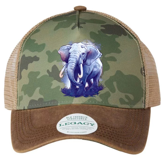 Elephant Colorful Art Legacy Tie Dye Trucker Hat