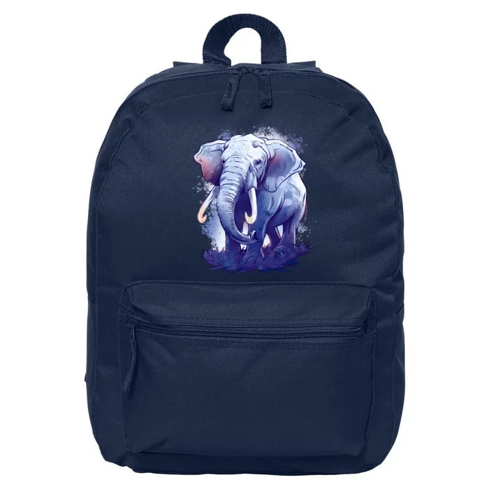 Elephant Colorful Art 16 in Basic Backpack