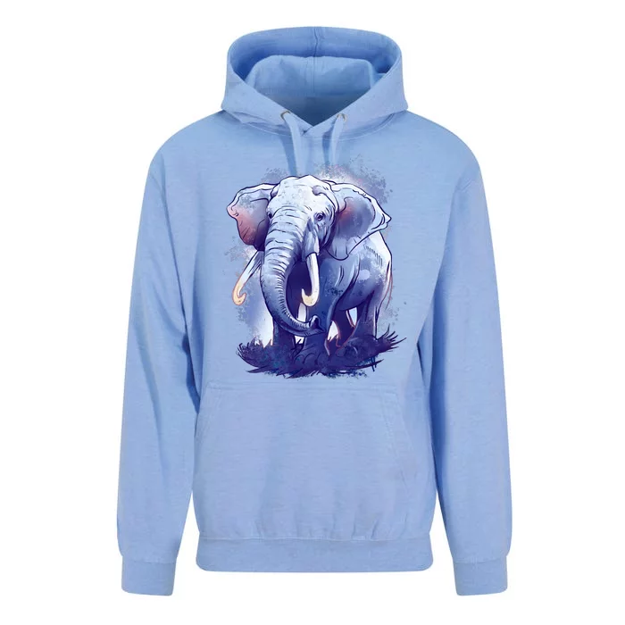 Elephant Colorful Art Unisex Surf Hoodie