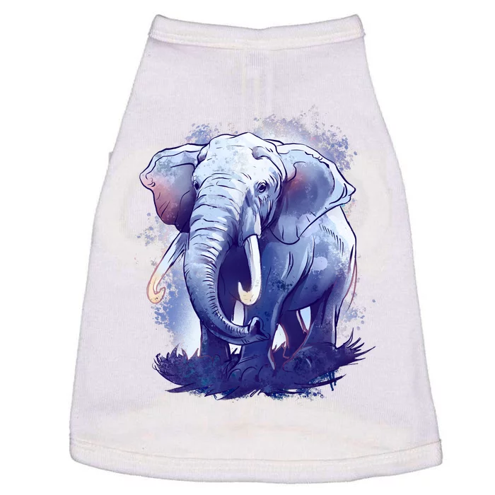 Elephant Colorful Art Doggie Tank