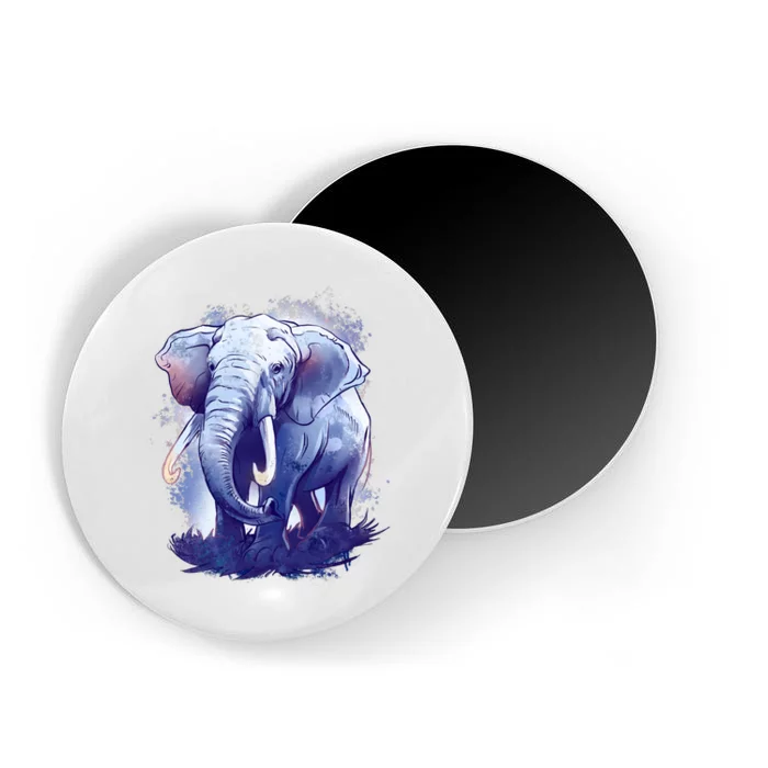 Elephant Colorful Art Magnet