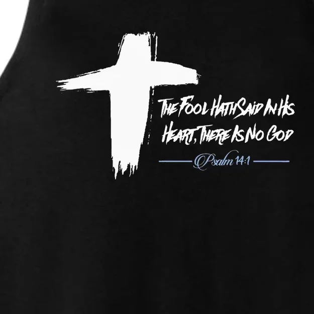 Easter Cross April Fool's Day Psalm 141 Christian Ladies Tri-Blend Wicking Tank