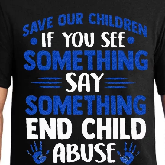 End Child Abuse Child Abuse Prevention Awareness Pajama Set