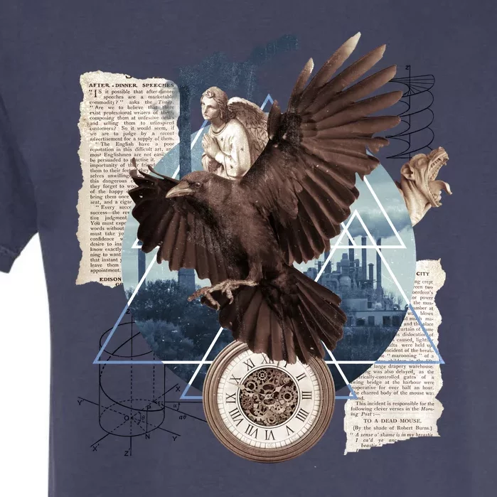 Eagle Collage Ancient Artifact Piece Garment-Dyed Heavyweight T-Shirt