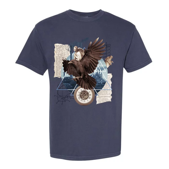 Eagle Collage Ancient Artifact Piece Garment-Dyed Heavyweight T-Shirt