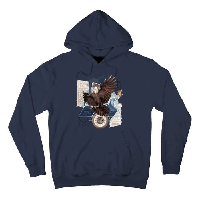 Eagle Collage Ancient Artifact Piece Tall Hoodie