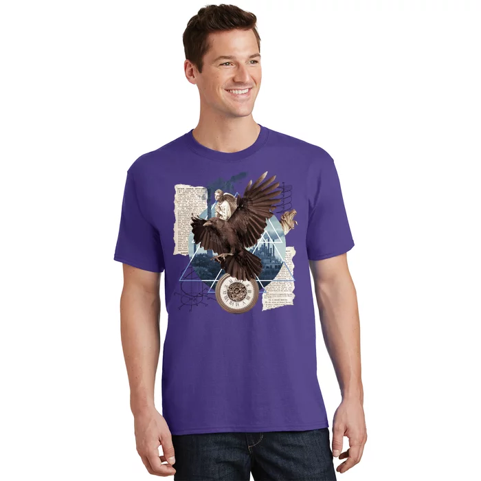 Eagle Collage Ancient Artifact Piece T-Shirt