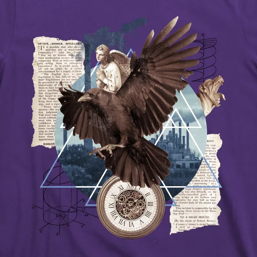 Eagle Collage Ancient Artifact Piece T-Shirt