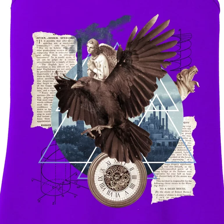 Eagle Collage Ancient Artifact Piece Ladies Essential Tank