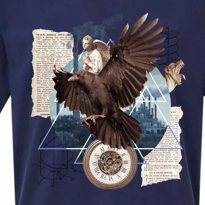 Eagle Collage Ancient Artifact Piece Sueded Cloud Jersey T-Shirt